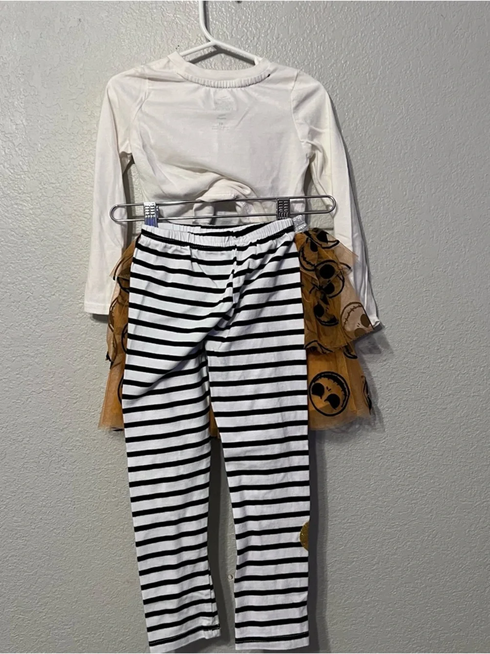 The Nightmare Before Christmas Girls' White & Orange Costume Set - Picture 3 of 3